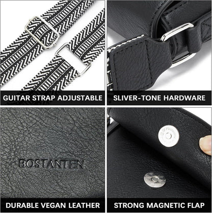Handytasche Damen Umhängetasche Leder Geldbörse Schwarz