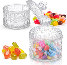 2er Set Transparente Bonbongläser mit Deckel, 300ml Kapazität