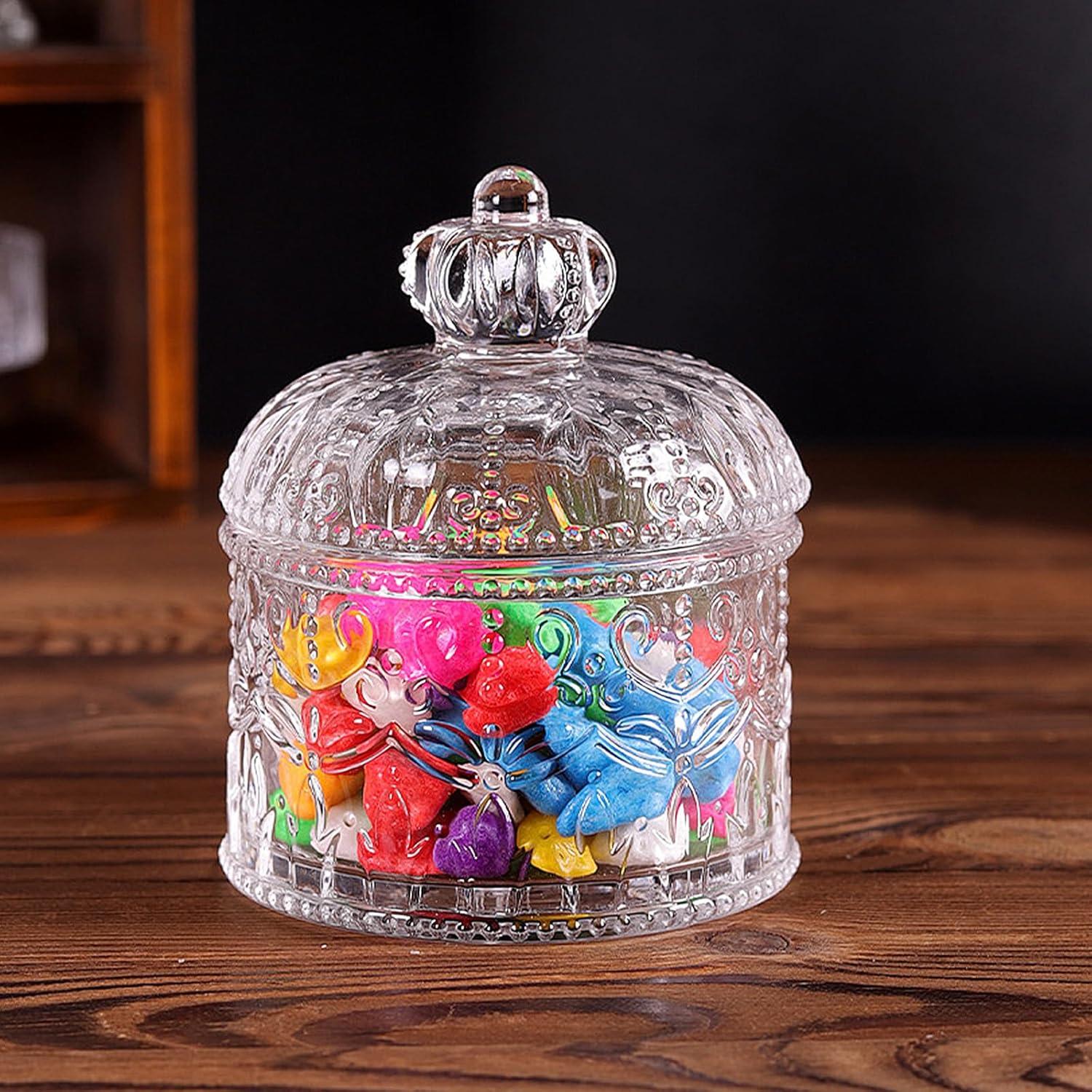 2er Set Bonbonglas mit Deckel, Candy Bar Gläser für Süßigkeiten Schokolade Kekse