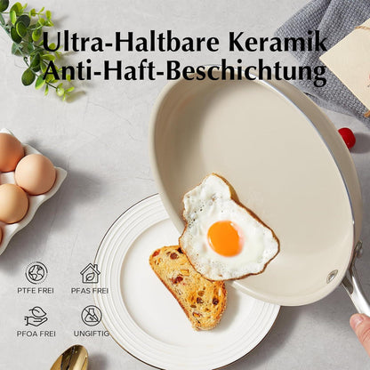 3-teiliges Keramikpfannenset für alle Herdarten