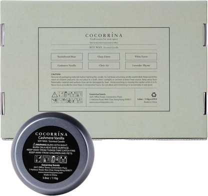 Cocorrína Duftkerzen Geschenkset - 6er Pack, Sojawachs