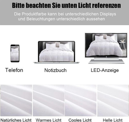 Soifox Kissenbezug 40x40 Weiß 2er Set Mikrofaser Reißverschluss