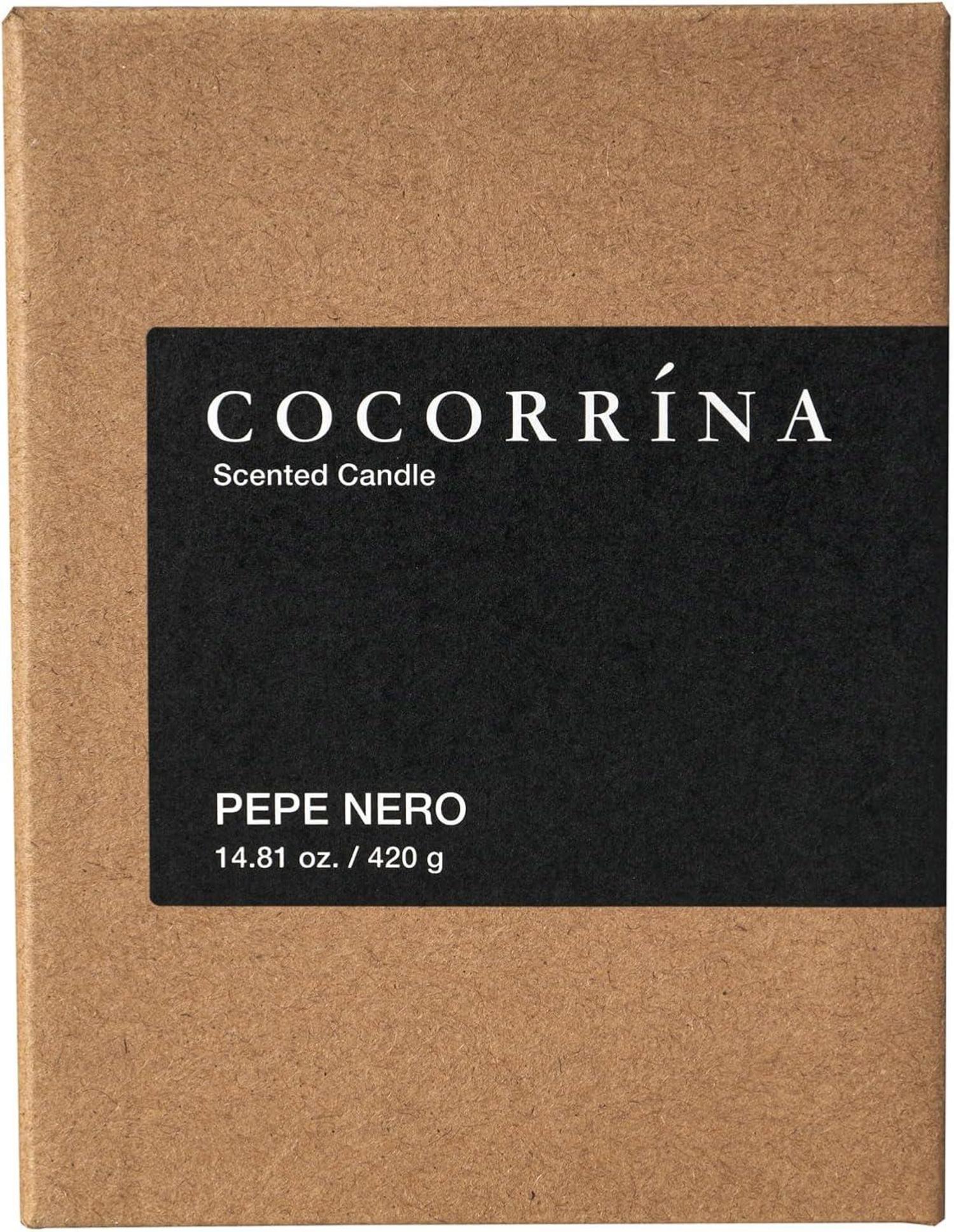 Cocorrína Candle Pepe Nero Duftkerze im Glas 420g - 46h Brenndauer