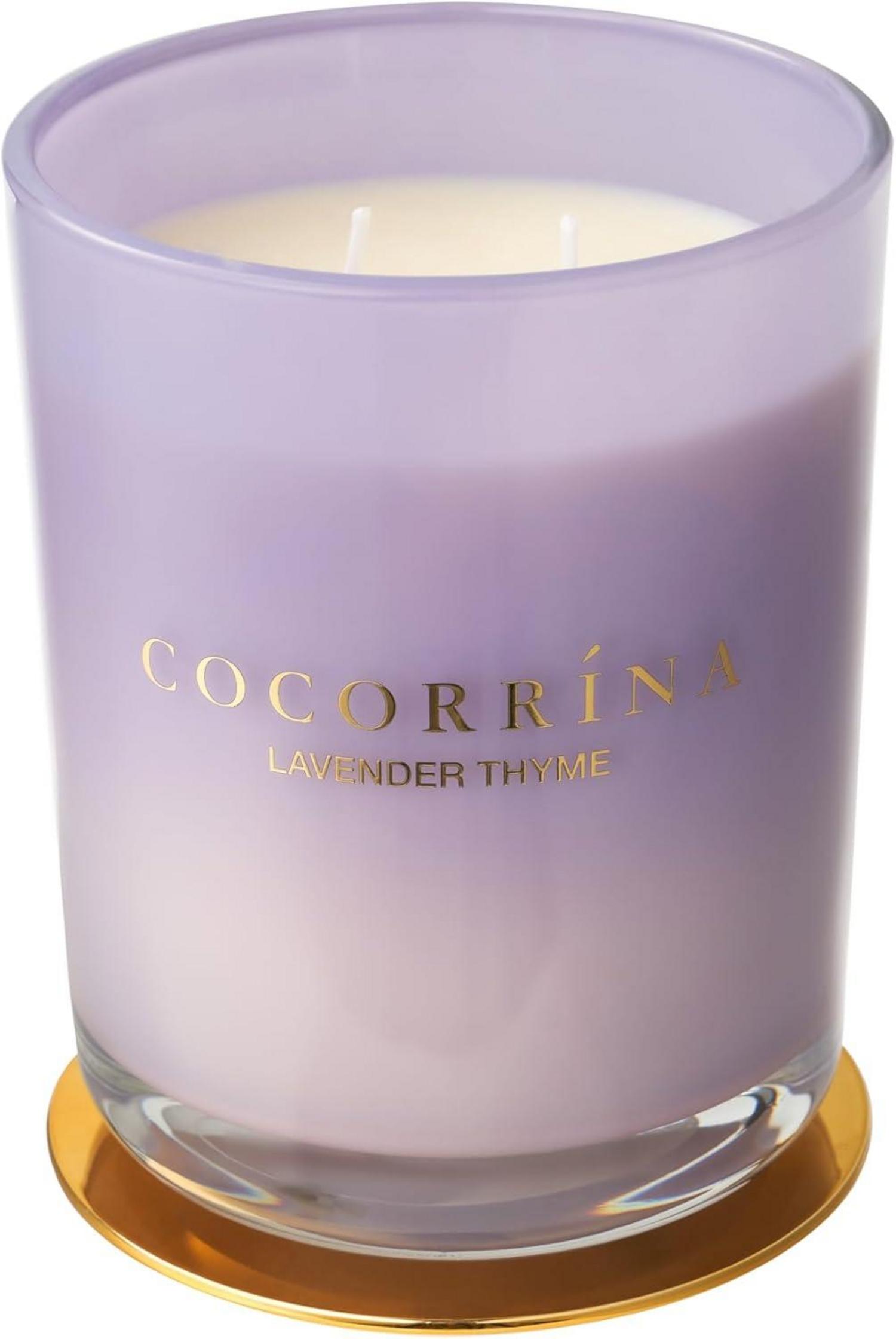 Duftkerze Lavendel-Thymian 2-Docht 46h Sojawachs 420g