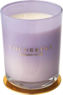 Duftkerze Lavendel-Thymian 2-Docht 46h Sojawachs 420g