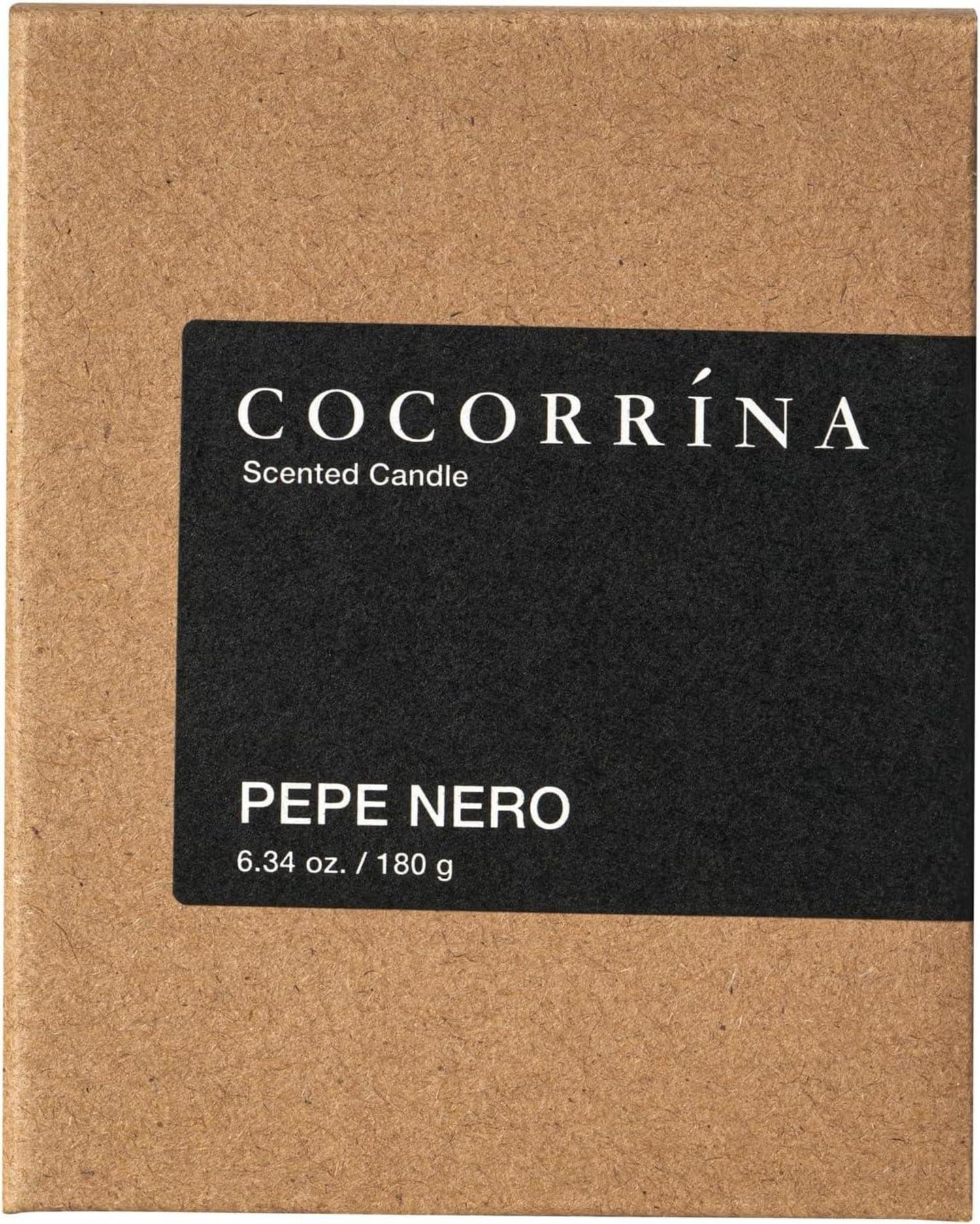 Duftkerze Cocorrína Pepe Nero 180g im Glas - Sojawachs, 40h Brenndauer, Weihnachtsgeschenk