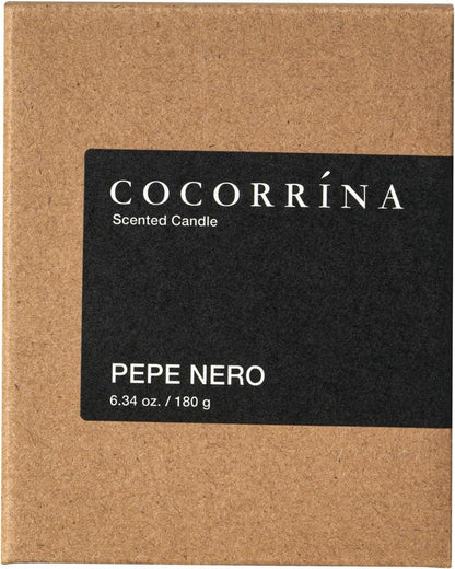 Duftkerze Cocorrína Pepe Nero 180g im Glas - Sojawachs, 40h Brenndauer, Weihnachtsgeschenk