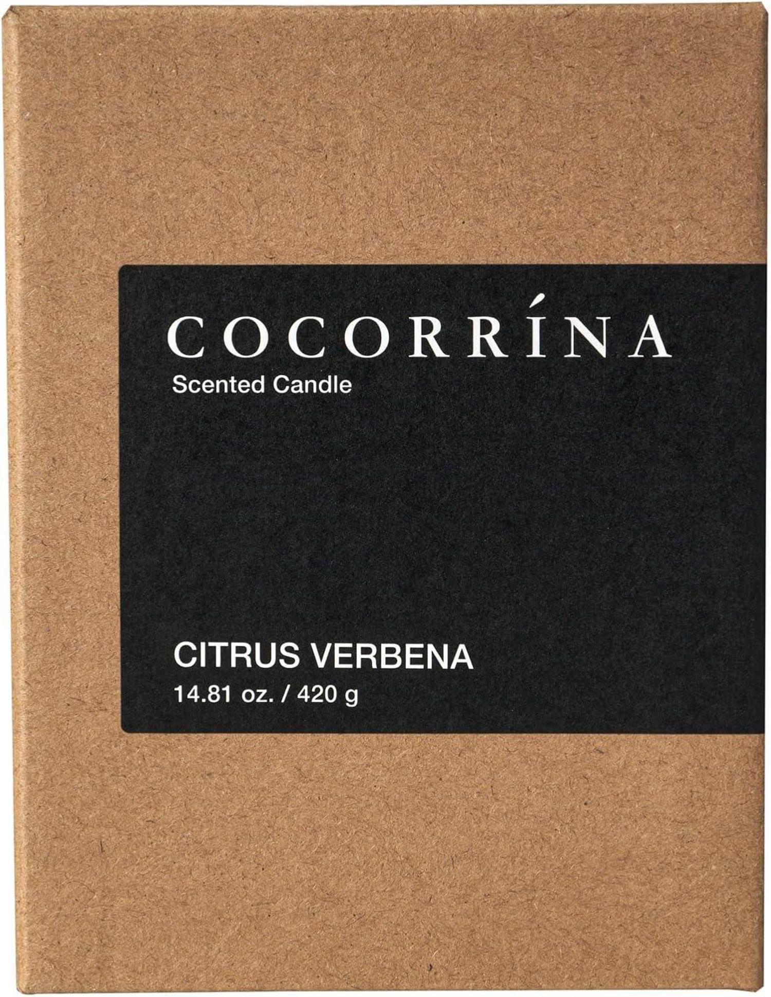 Cocorrína Duftkerze im Glas Zitrus-Eisenkraut 420g 2-Docht Kerze