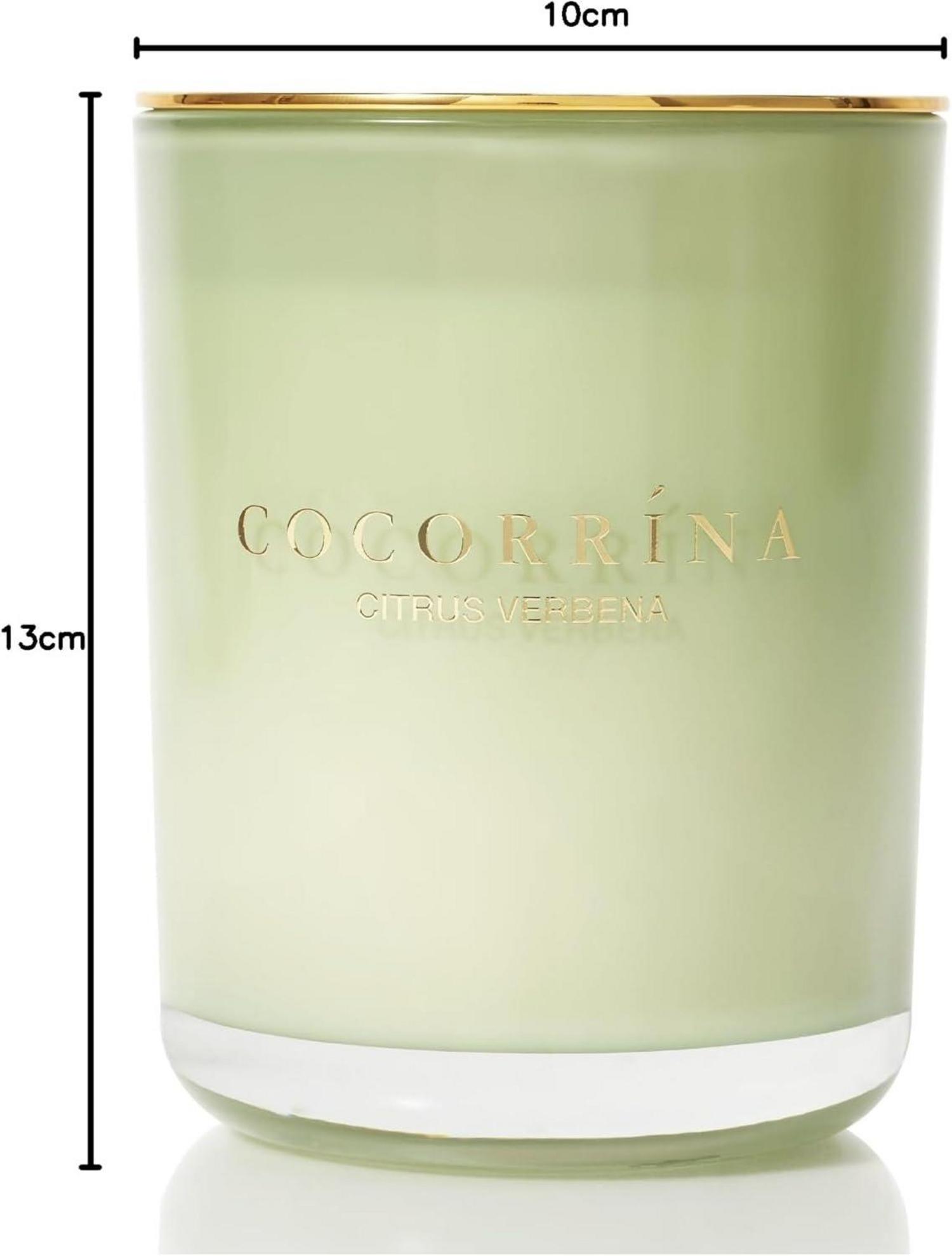 Cocorrína Duftkerze Zitrus-Eisenkraut Sojawachs 46h 2 Dochte 420g
