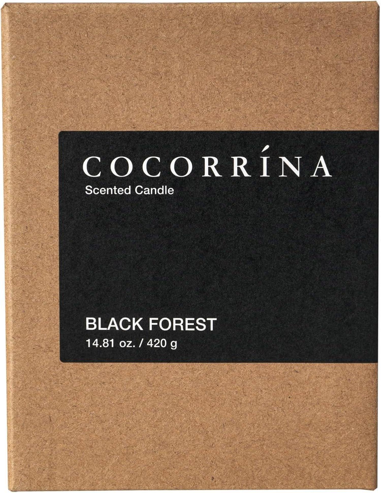 Cocorrína Candle Duftkerze im Glas Schwarzwald 420g 2 Dochte 46h Brenndauer