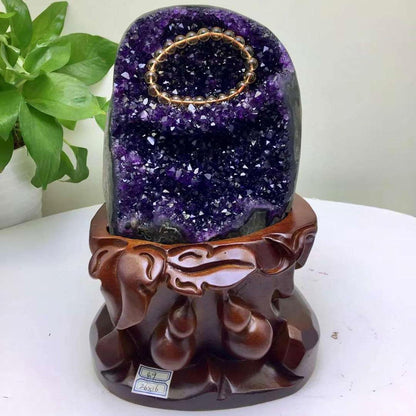 Natürliche Amethyst Cluster Geode 18.7 lbs Rohe Heilkristalle - Lila