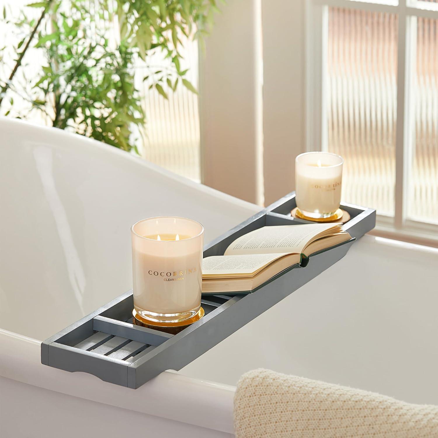 Cocorrína Candle Duftkerze Saubere Leinen 2-Docht Soja-Kerze 420g