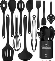 Küchenhelfer Set Silikon Kochutensilien 12-teilig Hitzebeständig