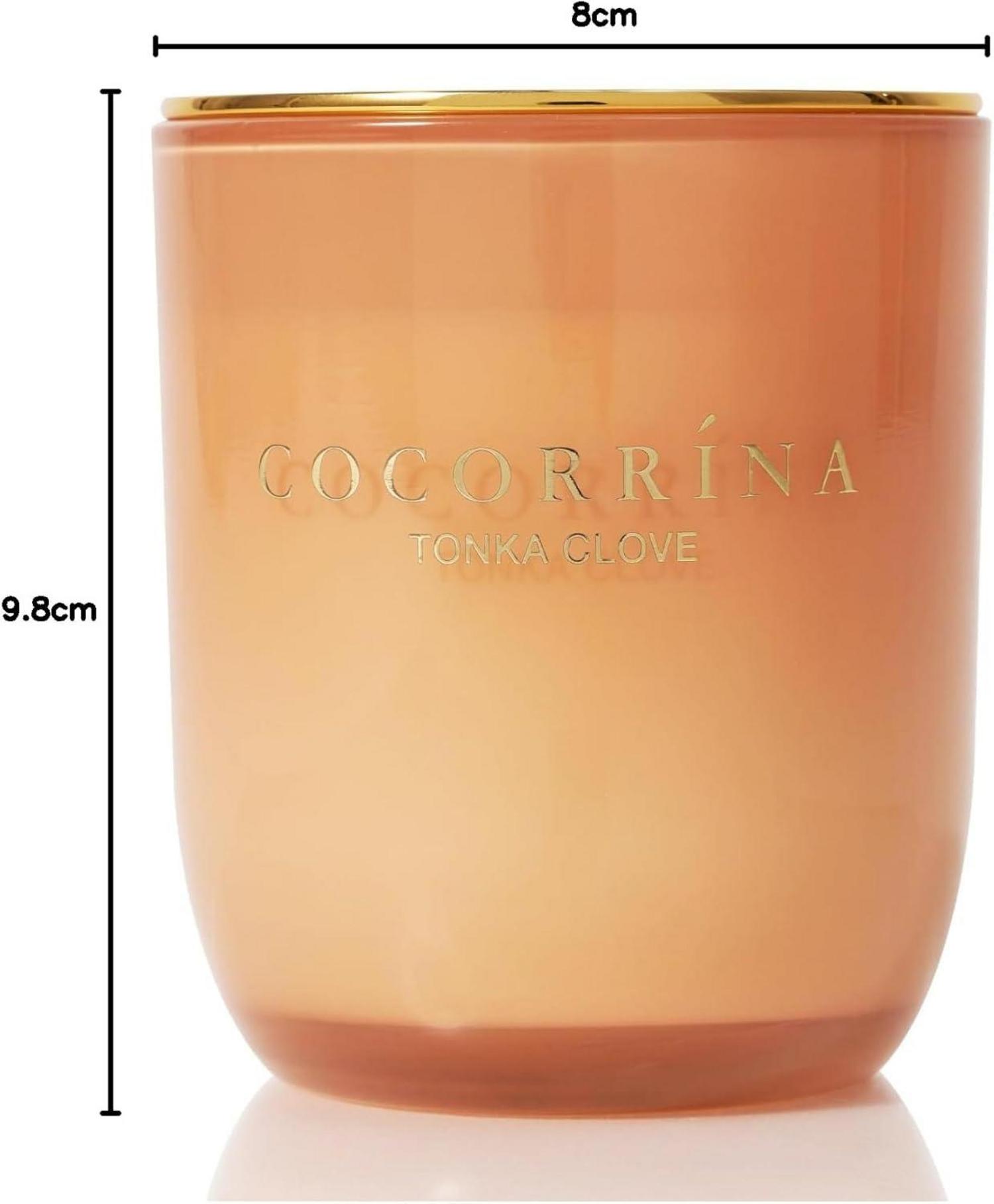 Duftkerze Tonka Gewürznelke 180g Sojawachs Glas 40h Brenndauer