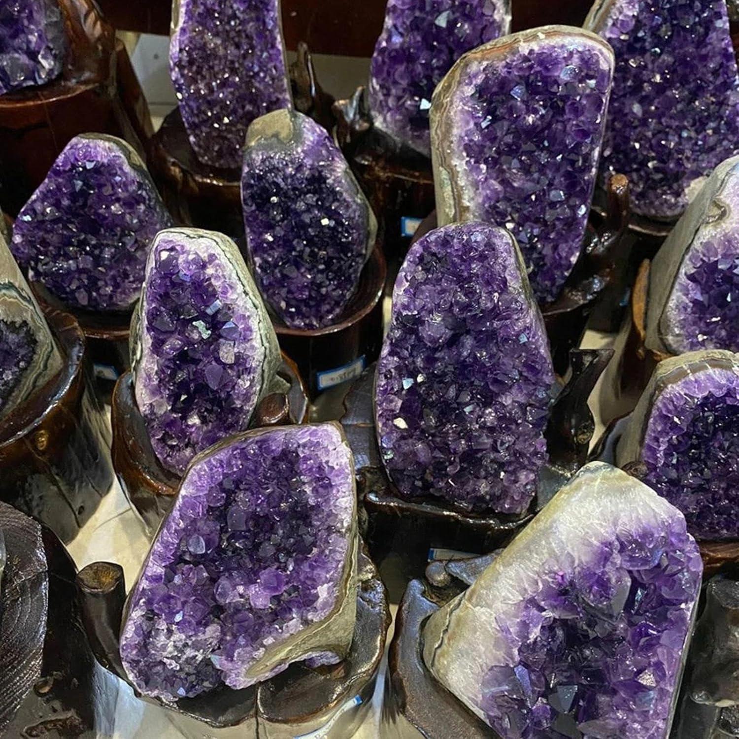 Amethyst Cluster 1,76 Pfund Natürliche Amethyst-Kristalle Hexerei Geode