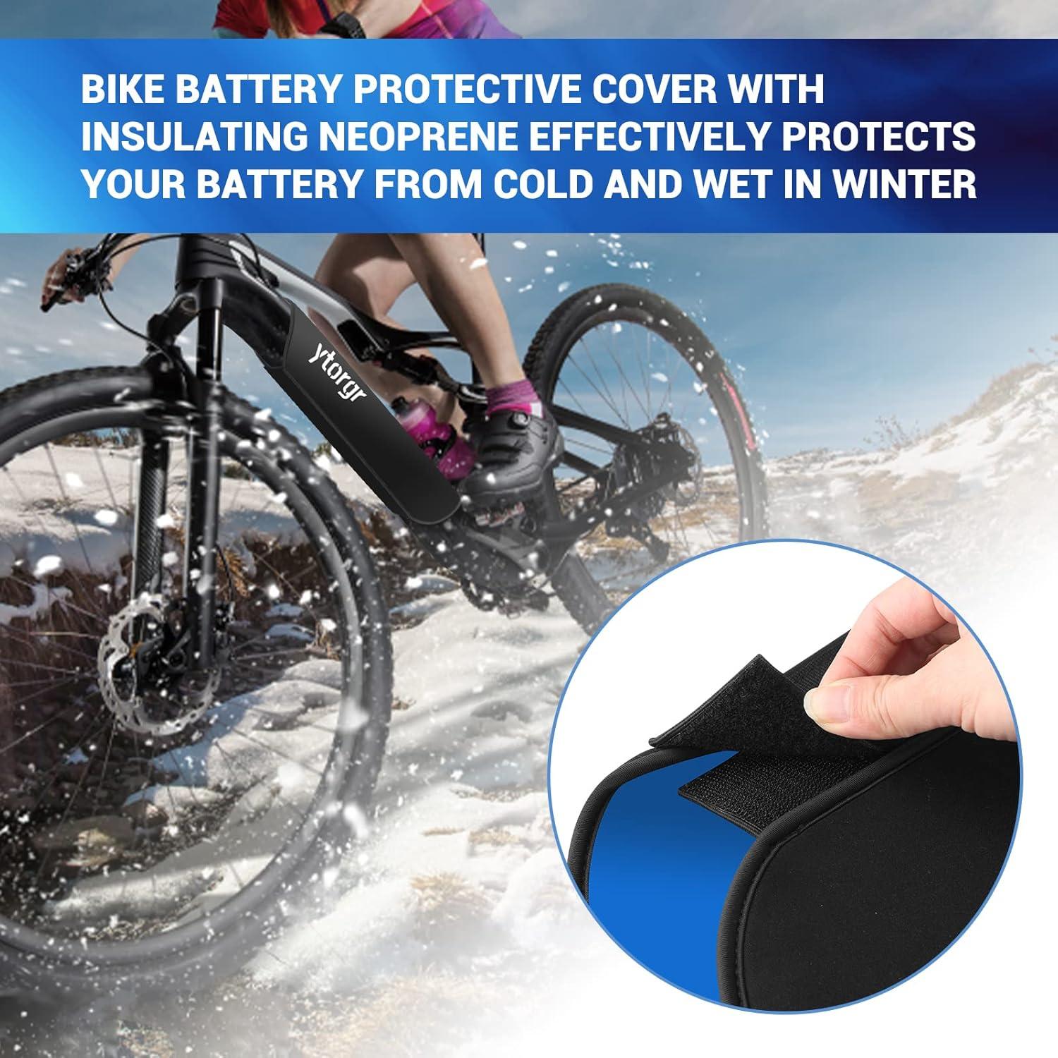 E-Bike Akku Schutzhülle Neopren Rahmenschutz 28-35 cm 2er Set