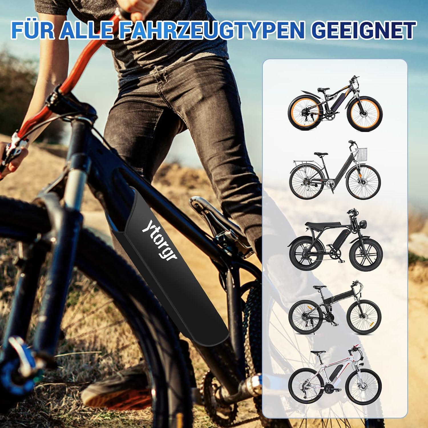 E-Bike Akku Schutzhülle Neopren Rahmenakku Schutz 28-35 cm