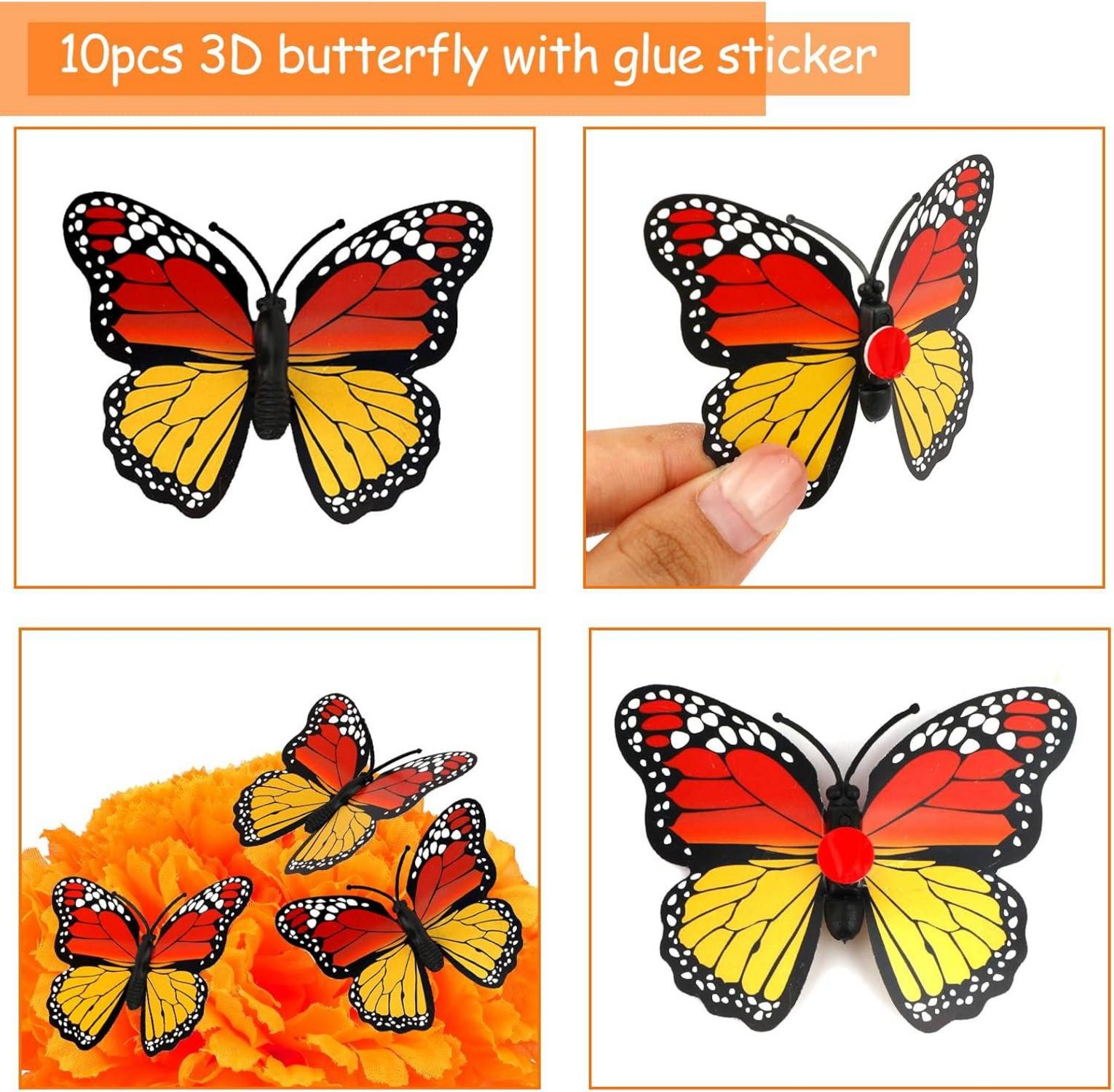 40 Stück Künstliche Ringelblumen Dia de Los Muertos Deko mit 3D
