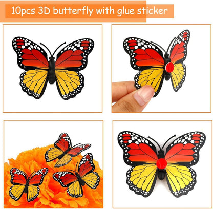 40 Stück Künstliche Ringelblumen Dia de Los Muertos Deko mit 3D