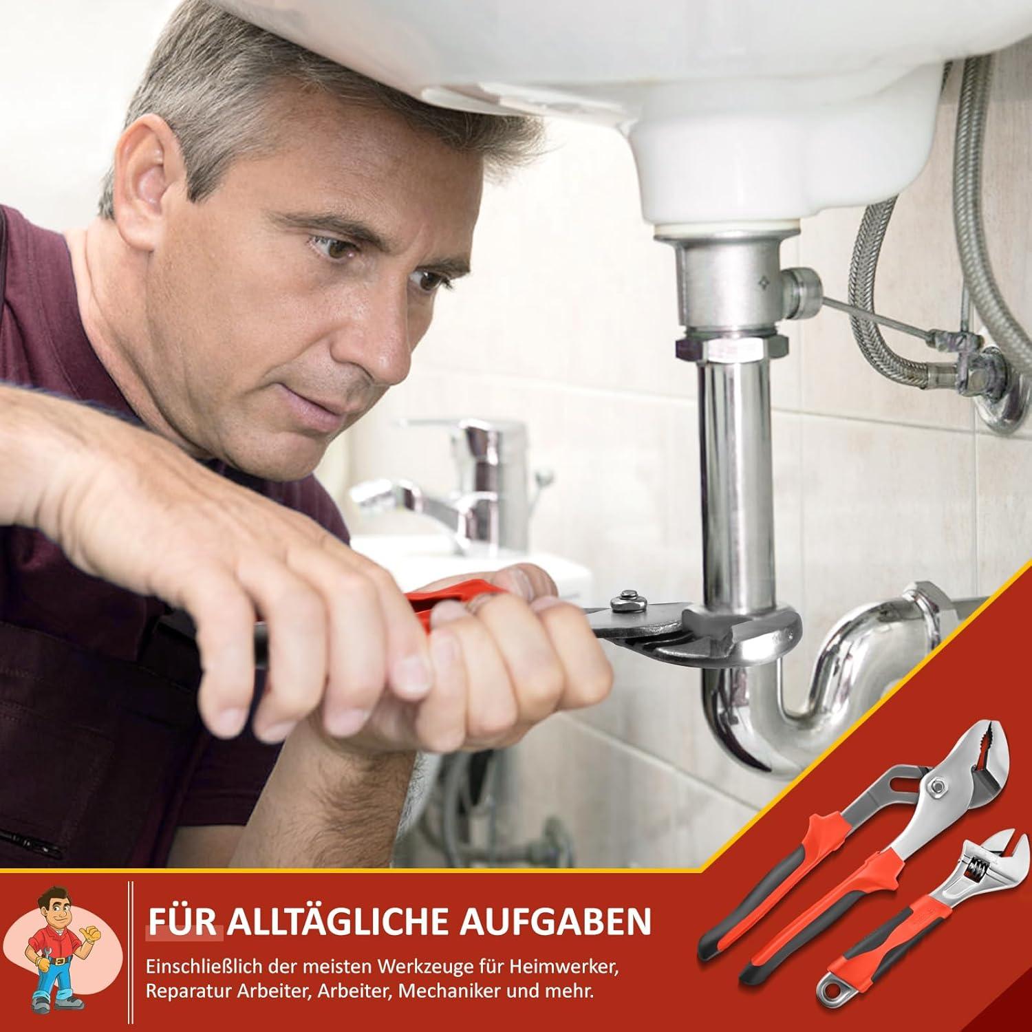 Werkzeugkoffer 148tlg Gefüllt Profi Haushalt Set