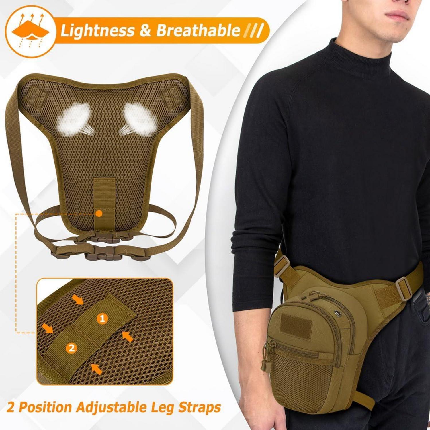 Beintasche Motorrad Militär Herren Damen Taktische Gürteltasche Outdoor Reisen