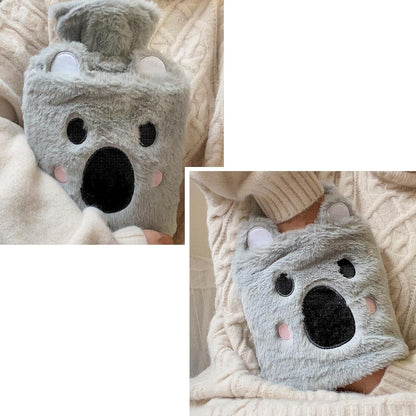 Wärmflasche mit Bezug 2 Liter Kuschelweicher Schmerzlinderung Koala