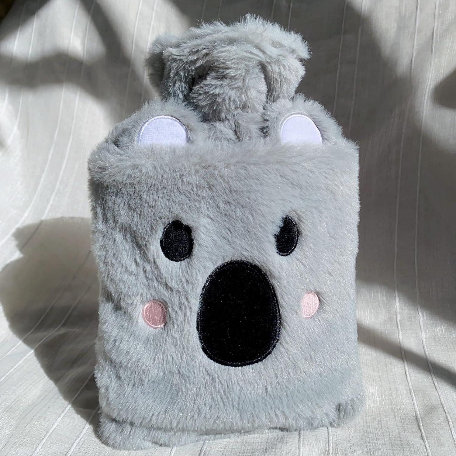 Wärmflasche 2L mit kuscheligem Bezug - Koala Design - Schmerzlinderung