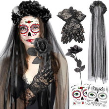 Dia De Los Muertos Haarreif Halloween Kostüm Set