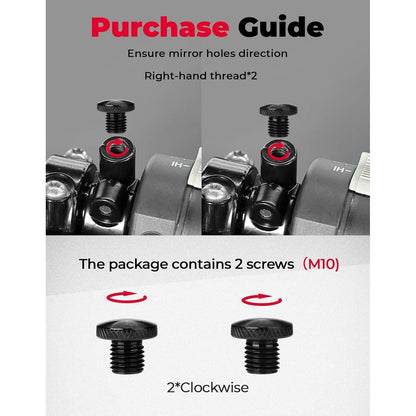 Motorrad Spiegel Blindstopfen M10 CNC Aluminium Paar