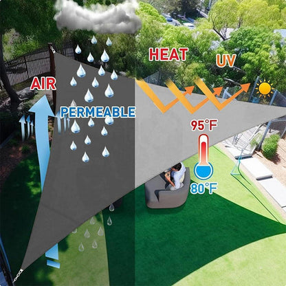 Sonnensegel Dreieckig 3x3m Sonnenschutz Balkon Wasserdicht