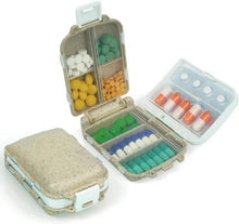 Tablettenbox 7 Tage mit 8 Fächern, Pillendose 3 Schichten - BPA