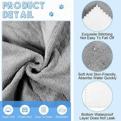 10er Set Wasserdichte Meerschweinchen Decken Saugfähige Käfig Einlagen