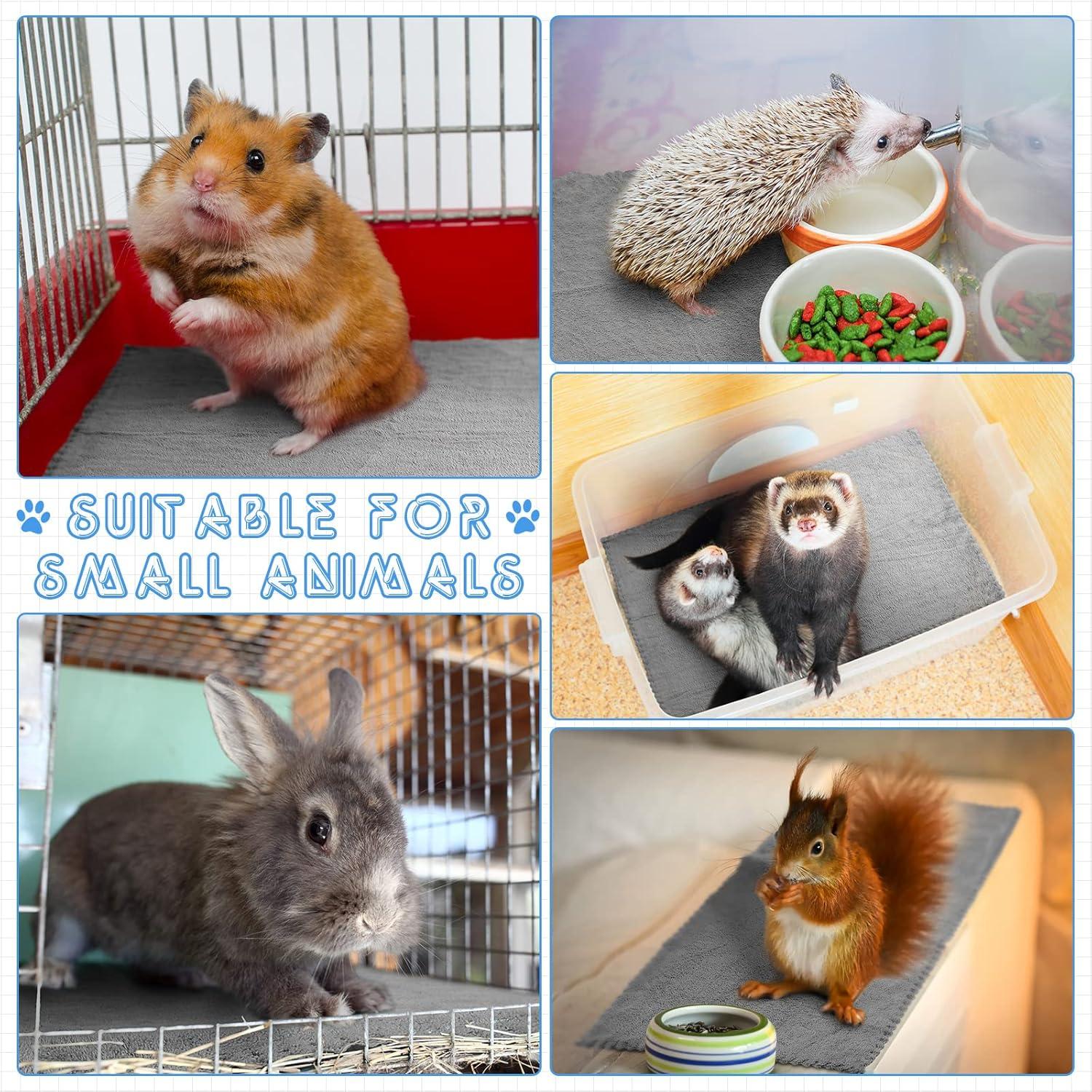 10er Pack wasserdichte Meerschweinchen Decken Grau 13 x 30 Zoll