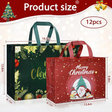 Weihnachtsgeschenktüten Set Groß & Wiederverwendbar (12