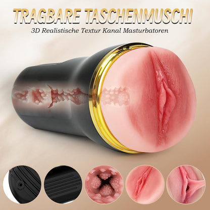 Realistische Masturbator Taschenmuschi 3D Vagina Pussy Solo Manuelle