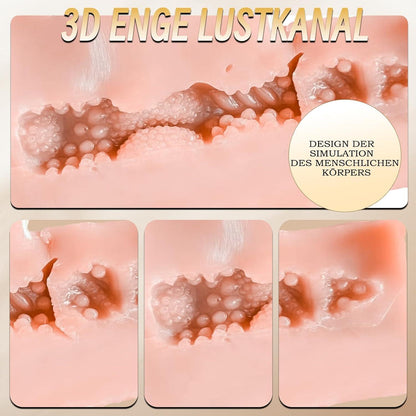Realistische Masturbator Taschenmuschi 24cm groß 920g mit 3D Vagina