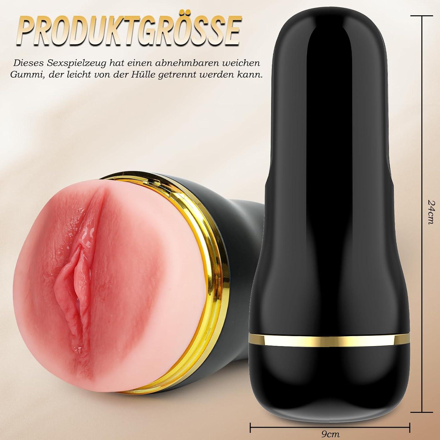 Realistischer Masturbator Taschenmuschi Groß Sexspielzeug Männer Solo 3D Vagina