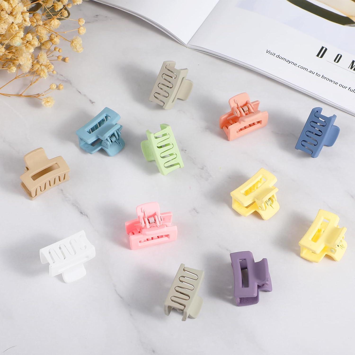 12er-Set Mini-Haarklammern lockiges Haar Frauen Studenten Accessoires