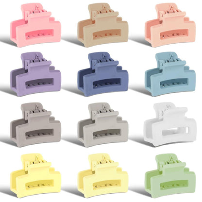 12 Stück Mini-Haarklammern rutschfest 90er-Jahre mehrfarbig lockiges Haar