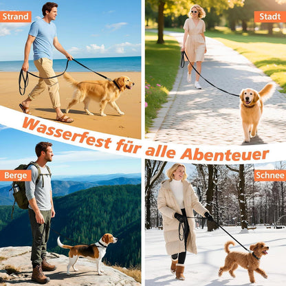 Wasserdichte Schleppleine für Hunde 10M mit abschließbarem Karabiner