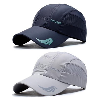 2er-Set Baseball Caps Herren & Damen – Grau & Marineblau