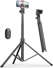 180cm Handy Stativ Smartphone Aluminium Stabil Fernauslöser