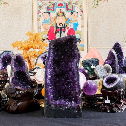 Natürlicher Amethyst-Quarz Cluster Geode Heilsteine 7.05lbs