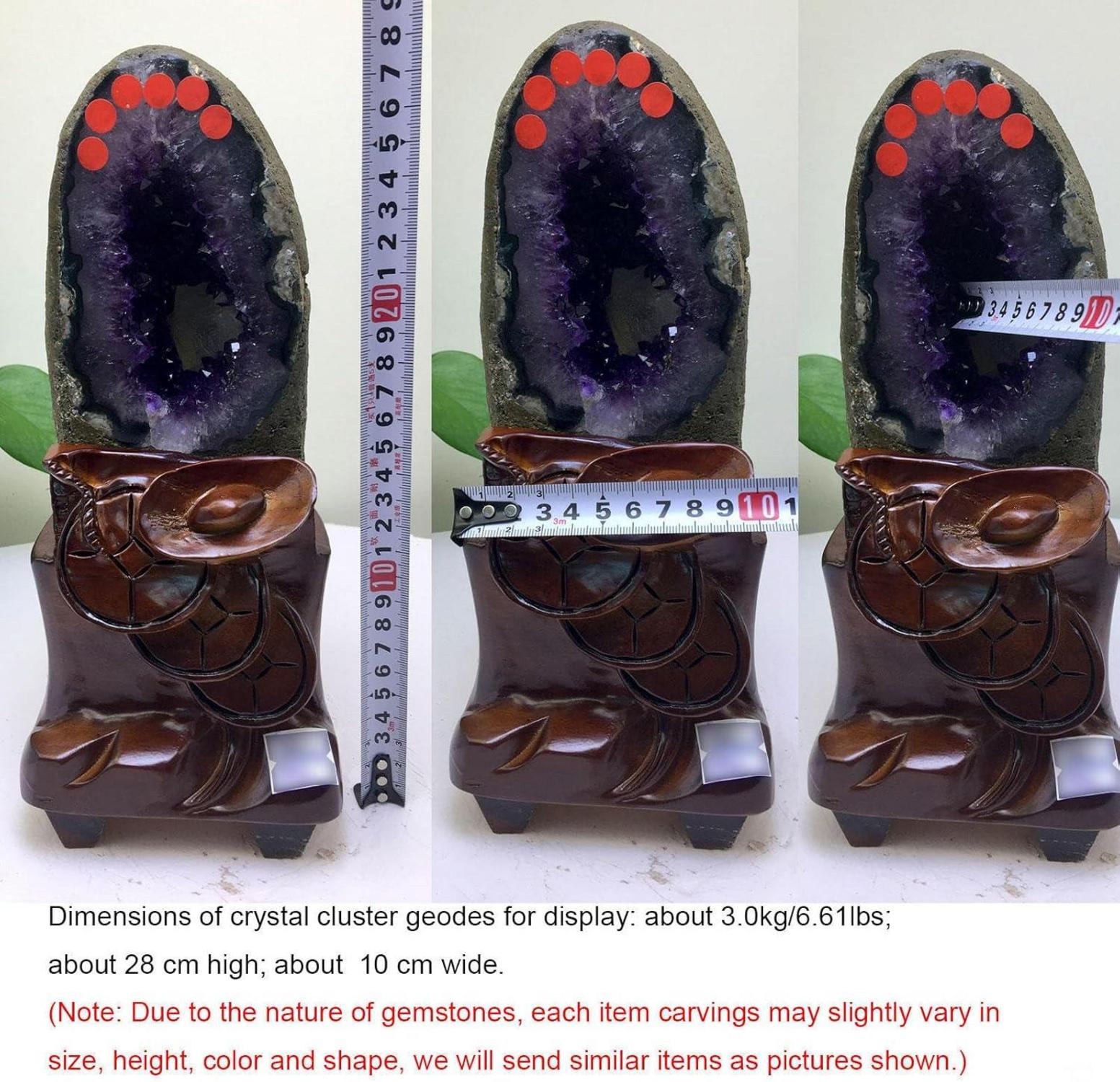 Natürlicher Amethyst-Quarz Cluster Kristall Heimdekoration 7.05lbs