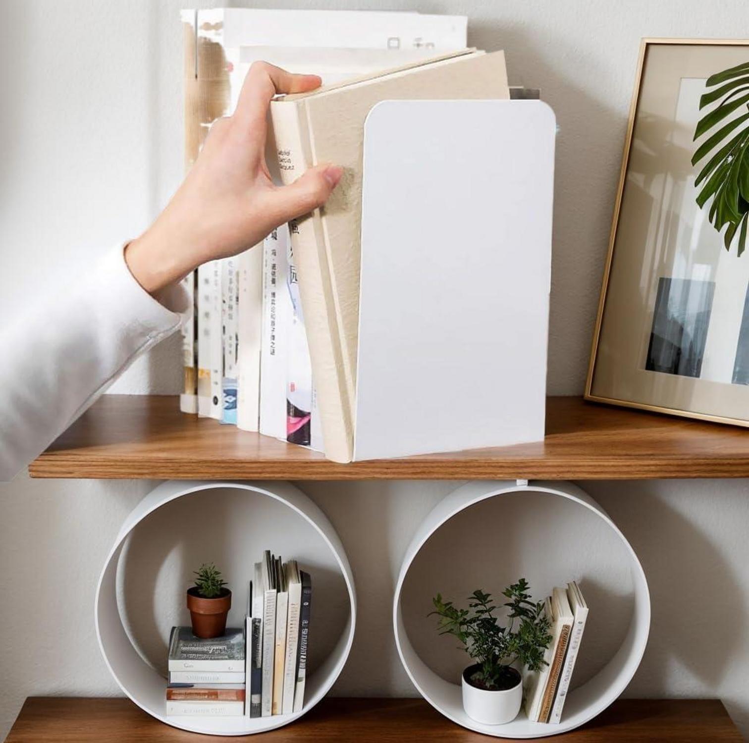 Deefongo Metall-Buchstützen für schwere Bücher 20cm*14cm-4