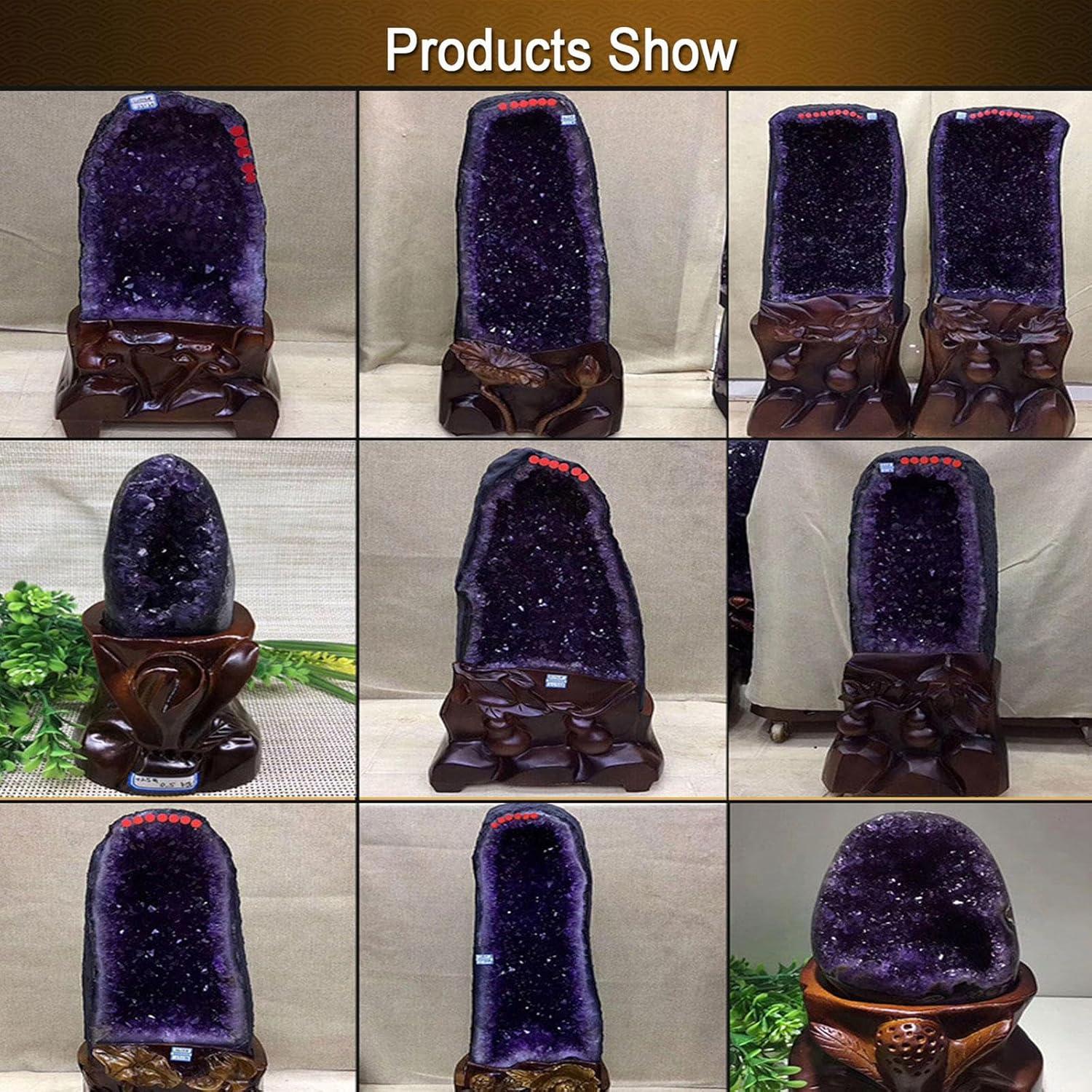 Amethyst-Cluster Geoden-Höhle Heilsteine 8.38lbs