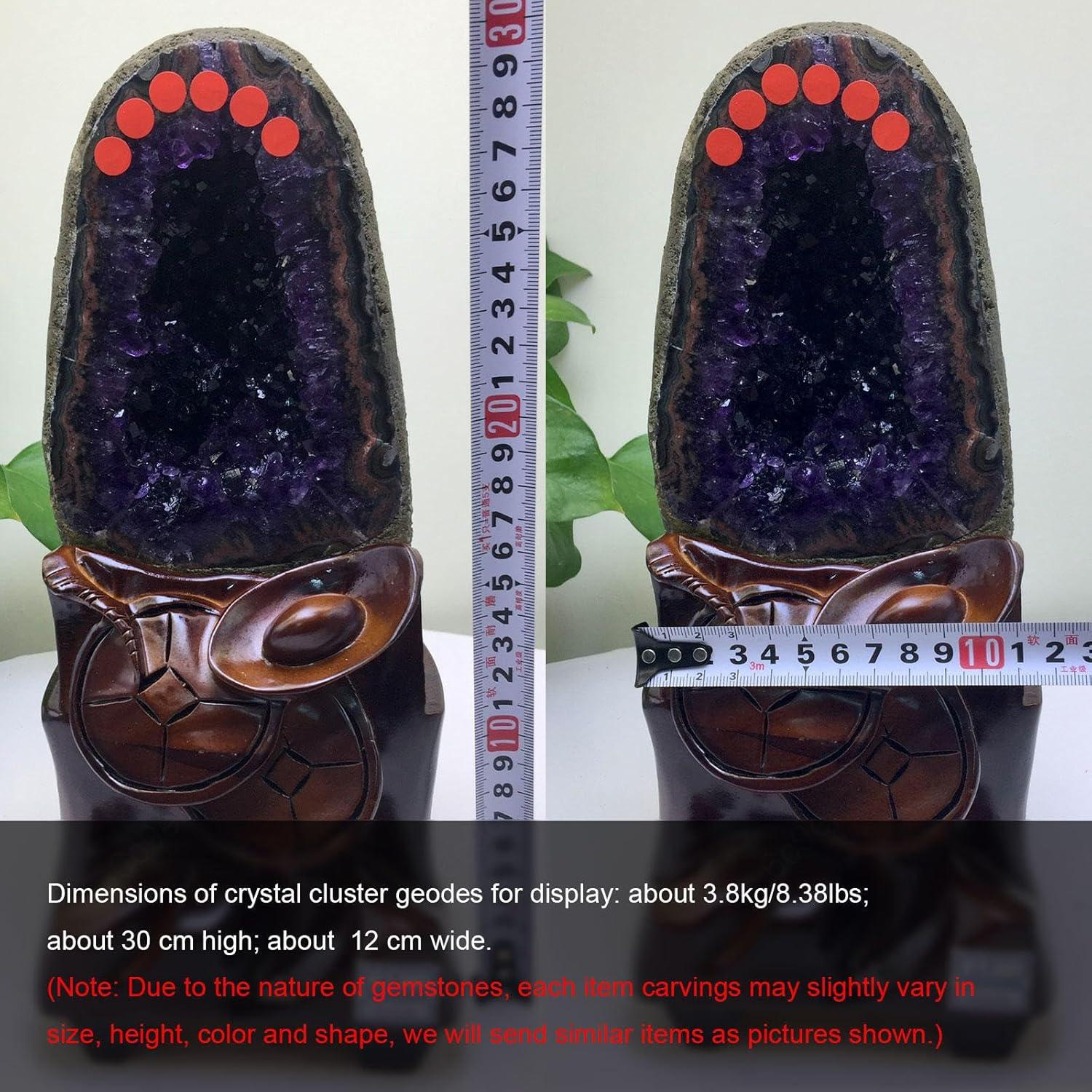 Amethystkristalle Geodenhöhle Heilsteine Natürlicher Amethyst-Quarz