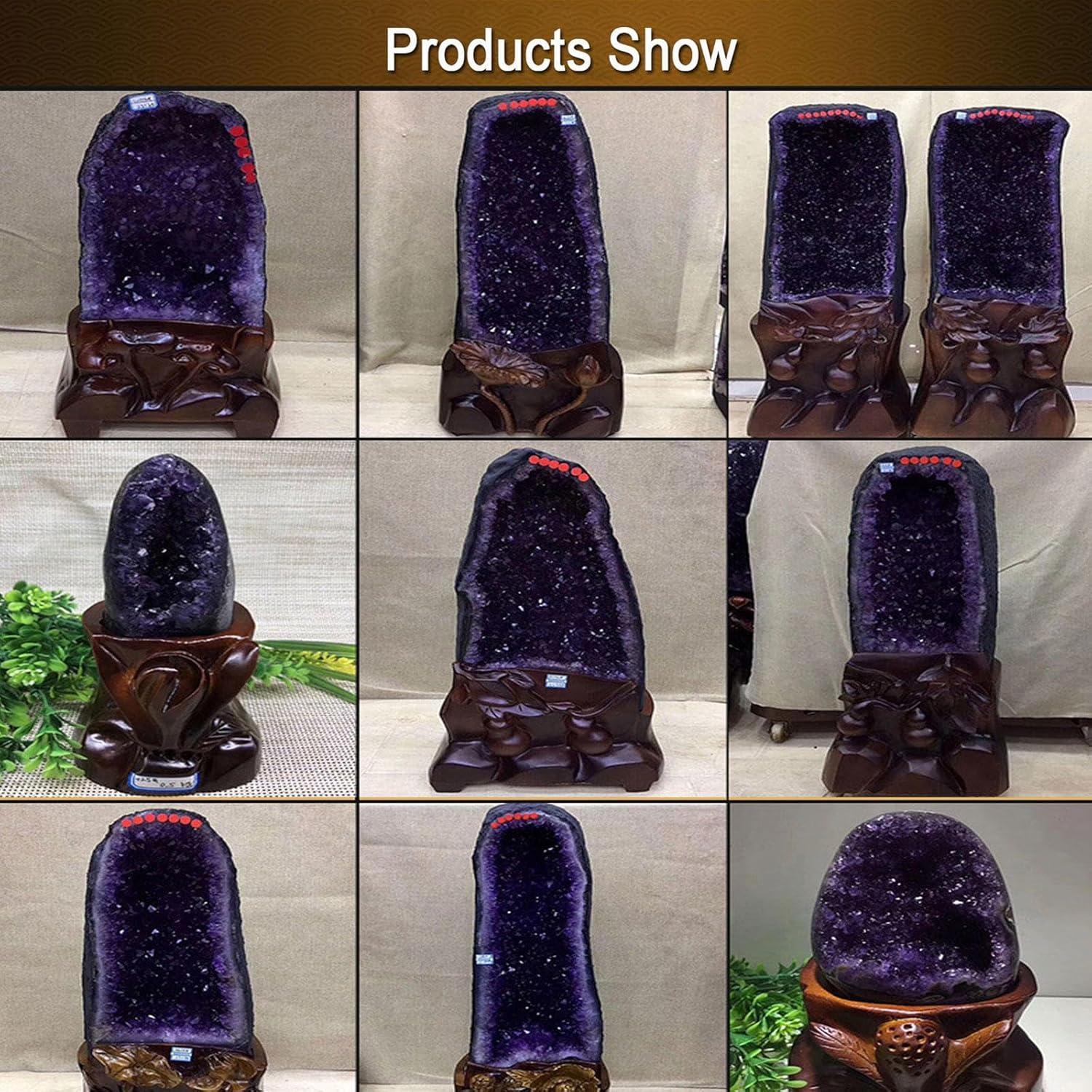 Natürlicher Amethyst-Quarz Cluster, Heilsteine, Geoden, 5.29lbs