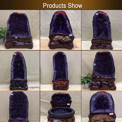 Amethyst-Cluster Naturstein Heilsteine Geode 5.29lbs