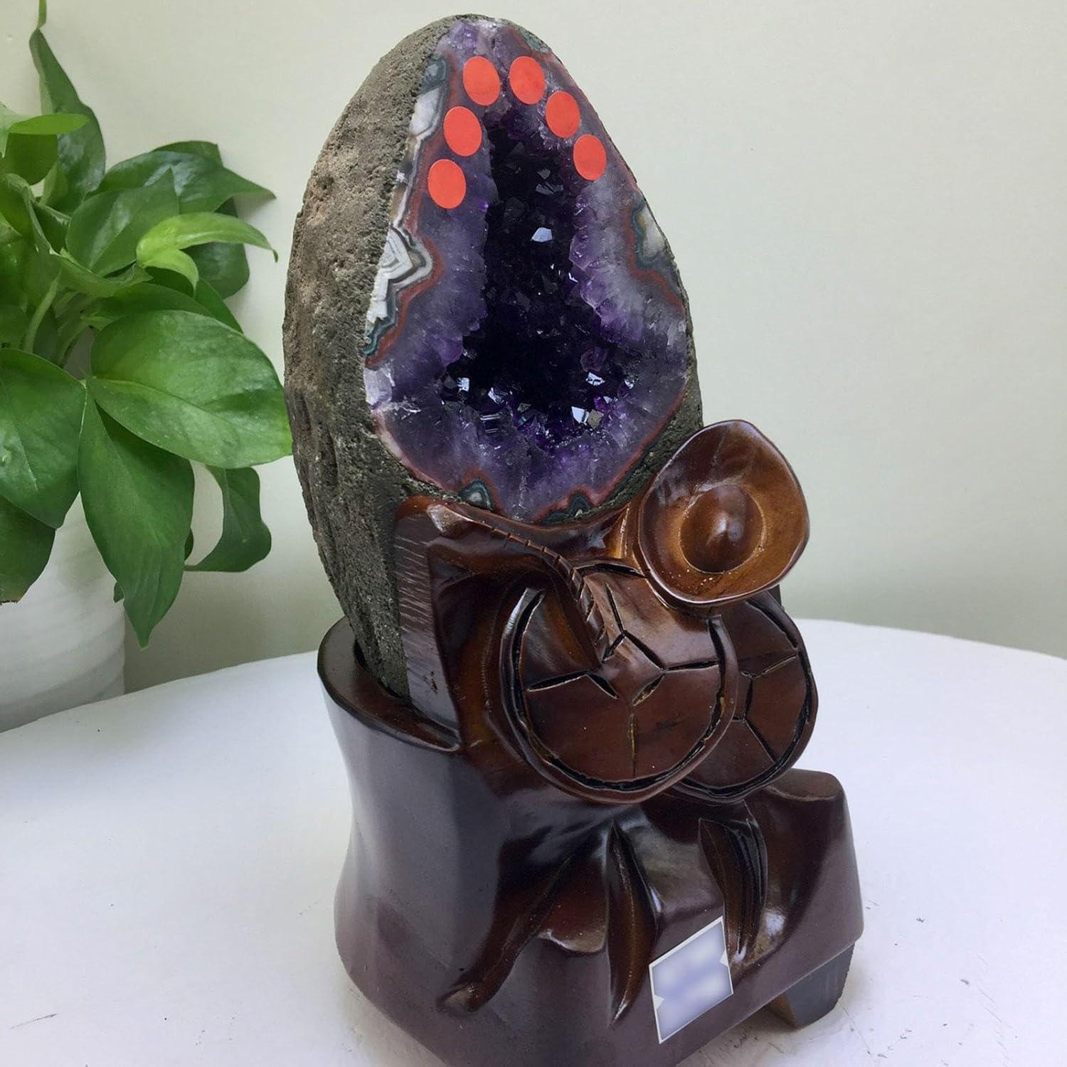 Amethyst-Cluster Naturstein Heilsteine Geode 5.29lbs